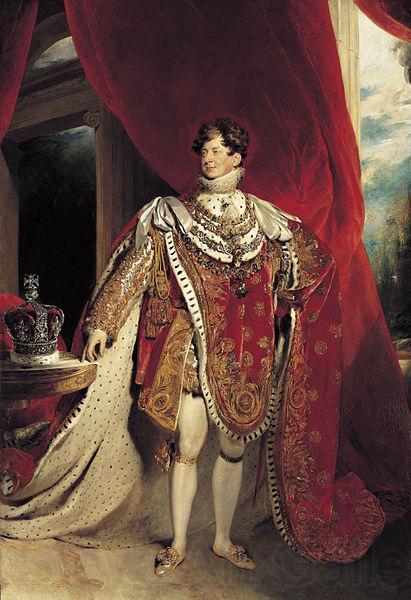 Sir Thomas Lawrence Coronation portrait of George IV Norge oil painting art